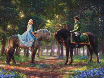 romantische romantik Ölbilder verkaufen - Romantik weckt Thomas Kinkade